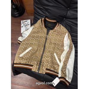 Coachクラシックオールドフラワープリントの野球コート